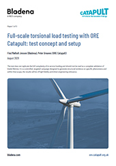 Full-scale torsional load testing with ORE Catapult: test concept and setup